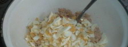 тарталетки с икрой трески. Шаг 2