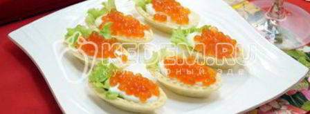 тарталетки с икрой. Шаг 5
