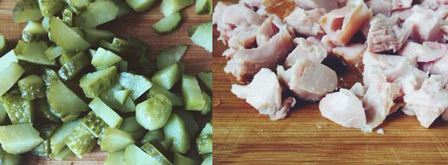 тарталетки с копченой курицей. Шаг 2