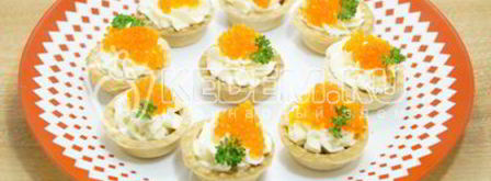 тарталетки с красной икрой. Шаг 4