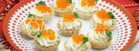 тарталетки с красной икрой. Шаг 5