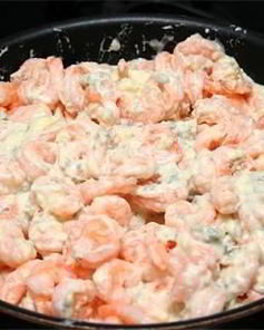 Тарталетки с креветками и сыром