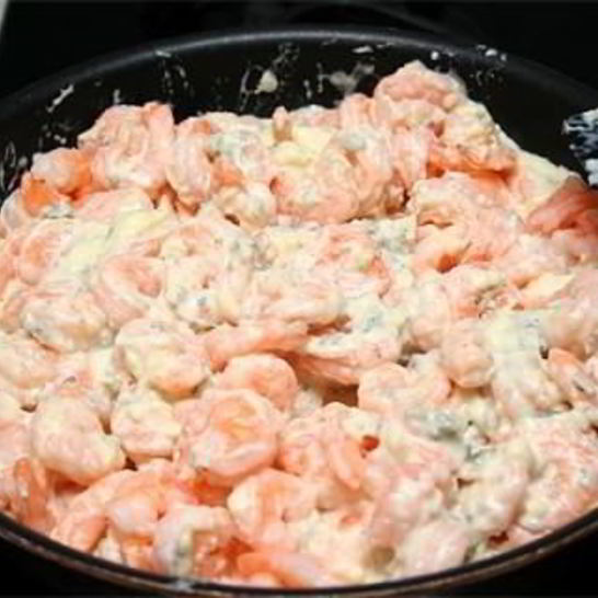 Рецепт тарталеток с креветками и сыром