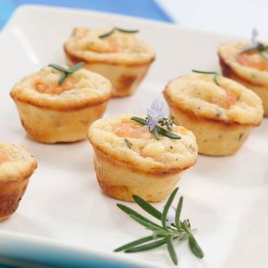 Рецепт тарталеток с креветками и цукини