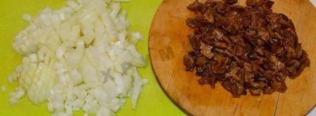 тарталетки с курицей и грибами. Шаг 4