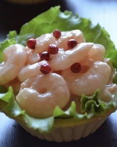 Тарталетки с морепродуктами