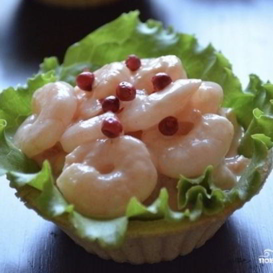 Рецепт тарталеток с морепродуктами