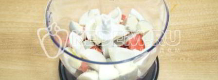 тарталетки с паштетом из крабового мяса. Шаг 2