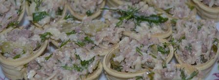 тарталетки с печенью трески. Шаг 6