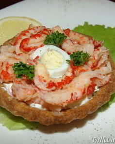 Тарталетки с раковыми шейками