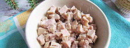 тарталетки с салатом из печени трески. Шаг 3