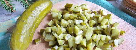 тарталетки с салатом из печени трески. Шаг 6