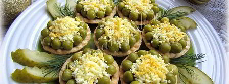 тарталетки с салатом из печени трески. Шаг 9