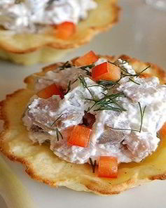 Тарталетки с селедкой