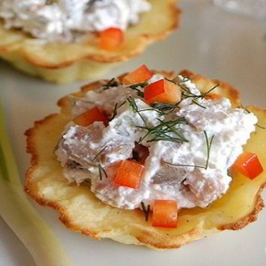 Рецепт тарталеток с селедкой