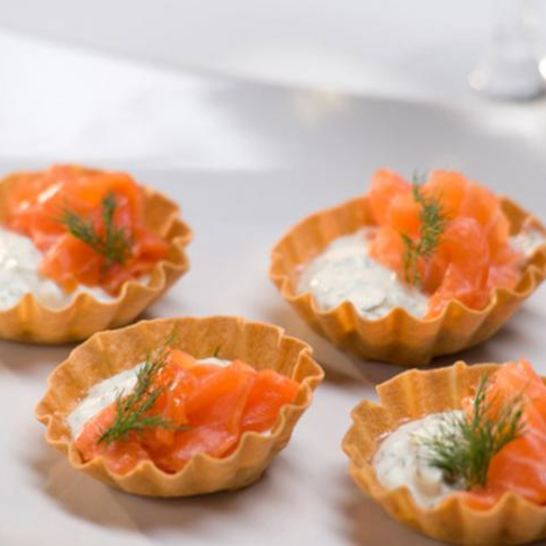 Рецепт тарталеток с семгой