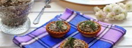 тарталетки с шампиньонами. Шаг 7