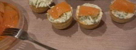 тарталетки с творожным сыром и семгой. Шаг 5