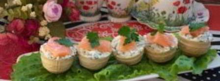 тарталетки с творожным сыром и семгой. Шаг 6