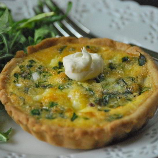 Рецепт тарталеток с творожным сыром и зеленью