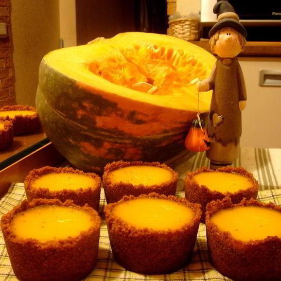 Рецепт тыквенные-имбирных тарталеток из домашнего печенья