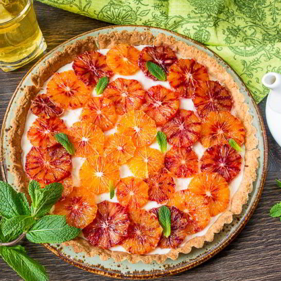 Рецепт апельсинового тарта со сливочным кремом