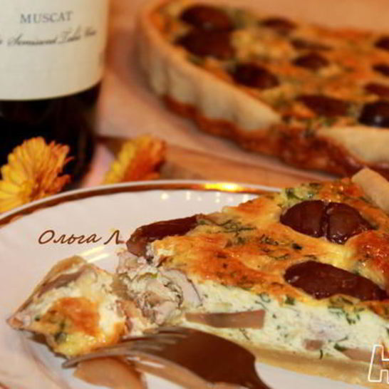 Рецепт грибного тарта