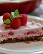 Легкий малиновый тарт