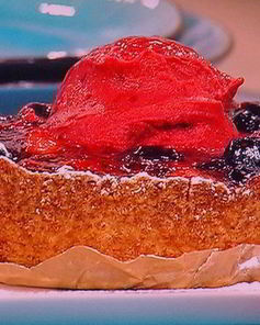 Летний ягодный тарт и ягодный сорбе