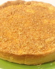 Лимонный тарт с крем-фрешем и миндалем