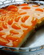 Нежный тарт с мандаринами