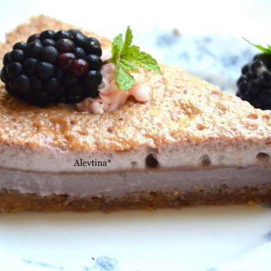 Рецепт шелкового тарта с ежевикой