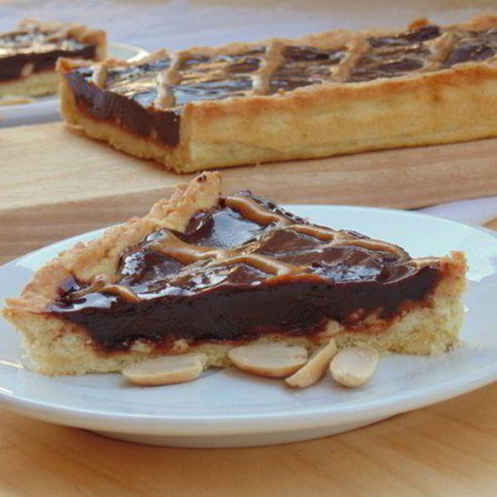 Рецепт шоколадна-арахисового тарт