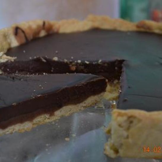 Рецепт шоколадна-карамельного тарт