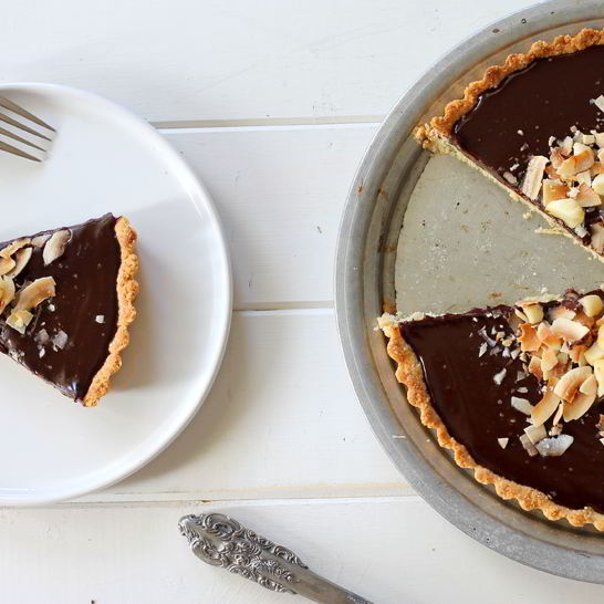 Рецепт шоколадна-орехового тарт