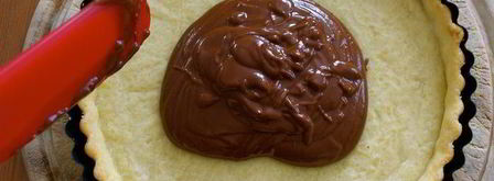 шоколадно-сливочный тарт с фруктами. Шаг 6