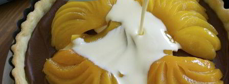 шоколадно-сливочный тарт с фруктами. Шаг 9