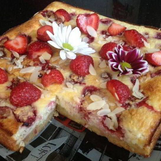 Рецепт тарта клубника и кокос