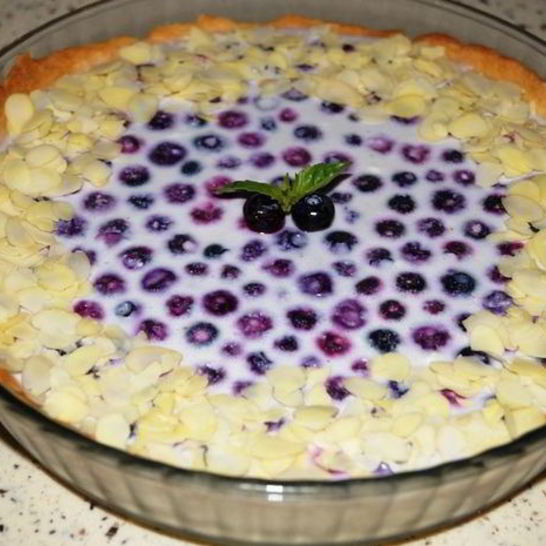 Рецепт тарта с голубикой