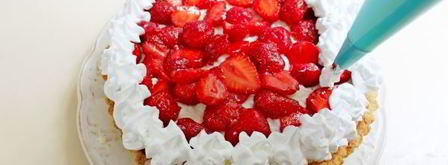 тарт с кремом из пудинга и клубники. Шаг 14