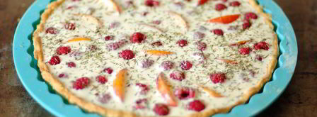 тарт с малиной, нектаринами и тимьяном. Шаг 6