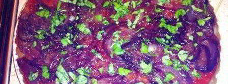 тарт с томатами и карамельным луком. Шаг 14