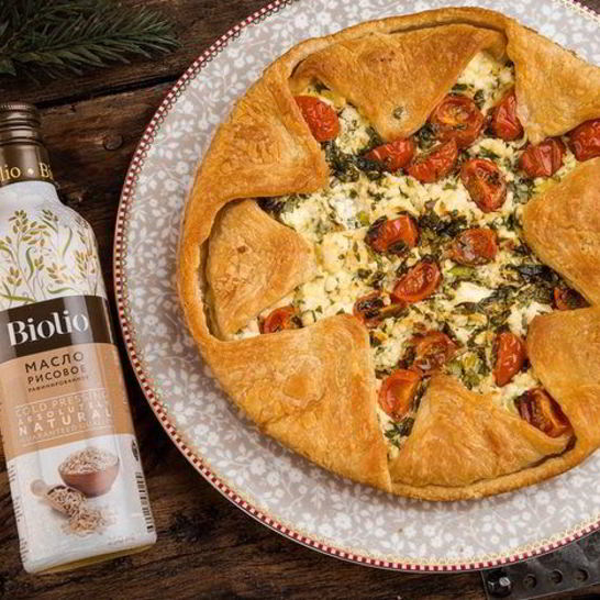 Рецепт тарта с творогом, помидорами черри и базиликом