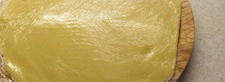 тарт с ванильной грушей и заварным кремом под шапочкой из мереги. Шаг 3