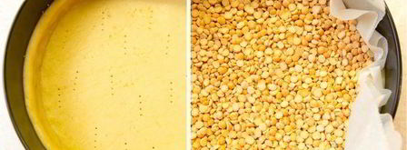 тарт с ванильной грушей и заварным кремом под шапочкой из мереги. Шаг 6