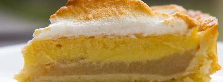 тарт с ванильной грушей и заварным кремом под шапочкой из мереги. Шаг 9