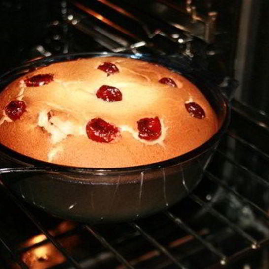 Рецепт тарта с вишней и творогом