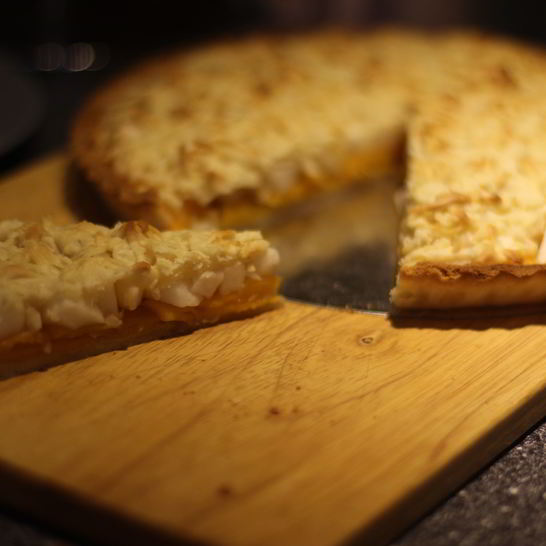 Рецепт тарта с яблоком и тыквой