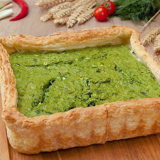 Рецепт тарта с зеленым горошком