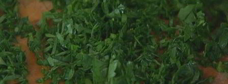 тарты с раковыми шейками и зеленью. Шаг 3